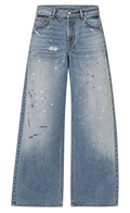 Baggy paint splatter jeans