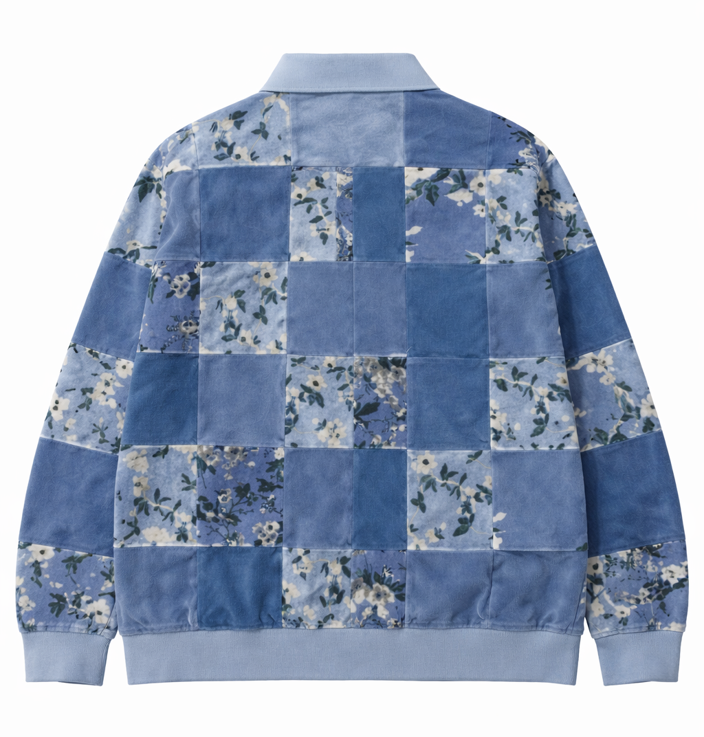 Blå ternet sweater - Supreme størrelse medium 